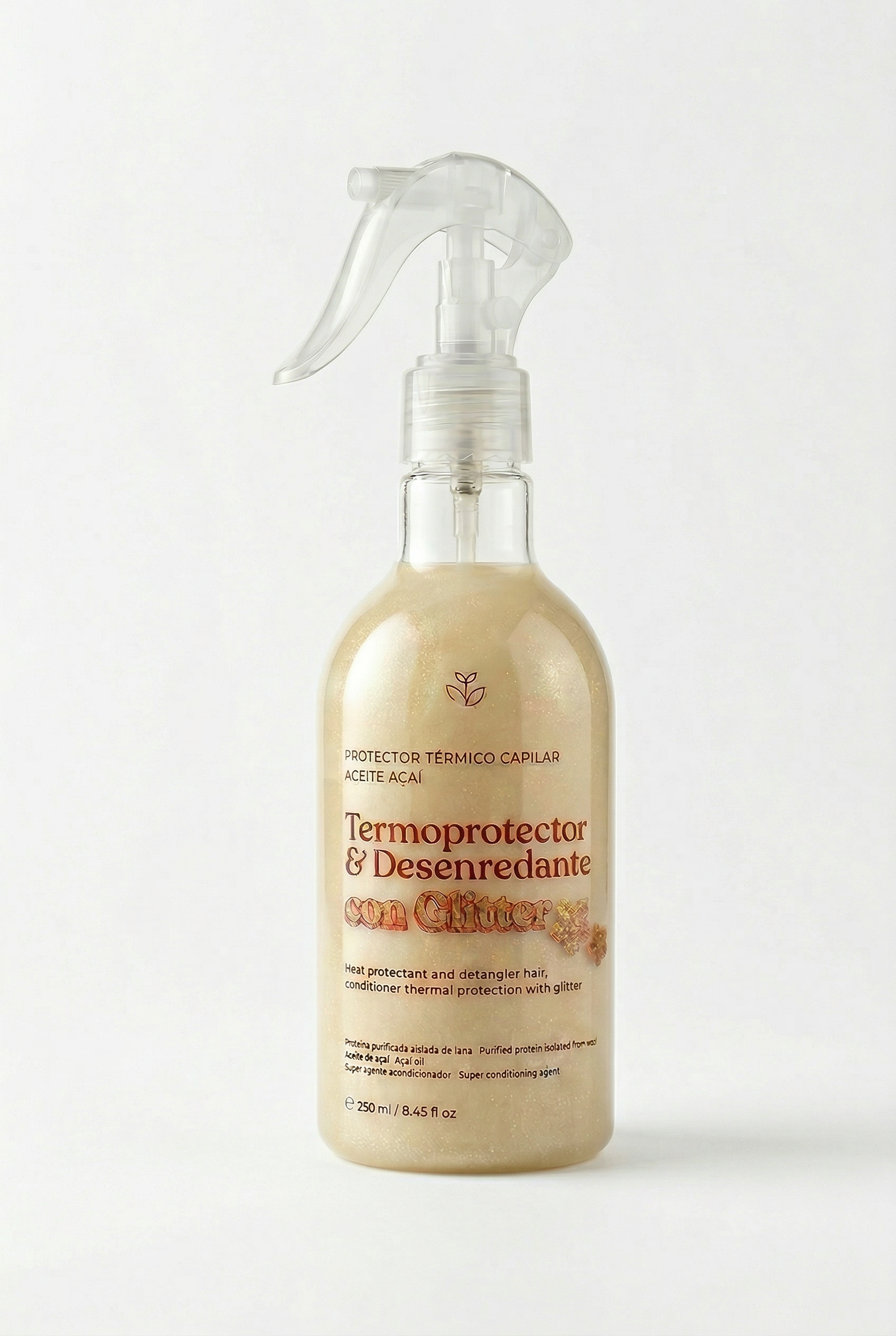 Heat Protectant & Detangler with Glitter