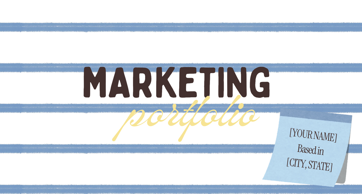 Marketing Portfolio Canva Template